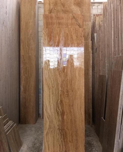 عکس سنگ تراورتن شکلاتی