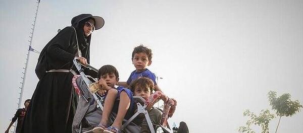 عکس بچه ها در پیاده روی اربعین