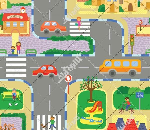 عکس پیاده روی کارتونی