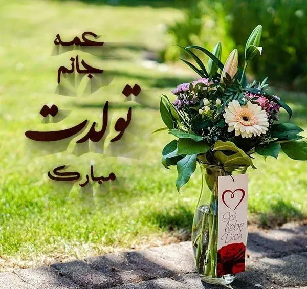 عکس تولد عمه جان تولدت مبارک