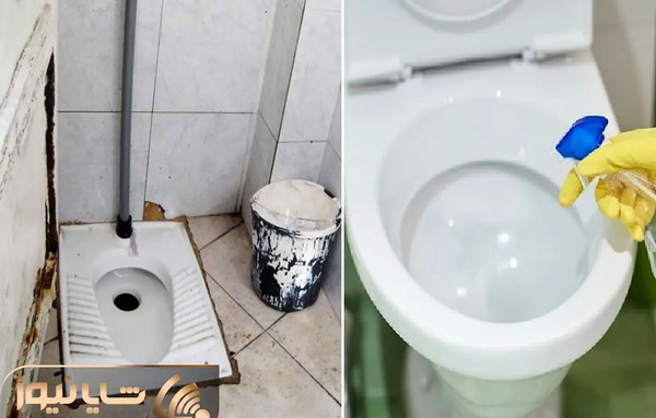 عکس سنگ دستشویی کثیف