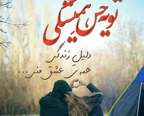 عکس نوشته همسرم و پسرم دنیامن