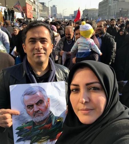 عکس همسر اول سردار سلیمانی