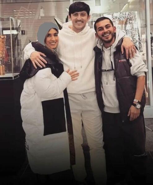 عکس همسر و فرزند سردار آزمون