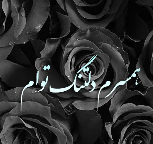 عکس نوشته دلتنگتم همسرم