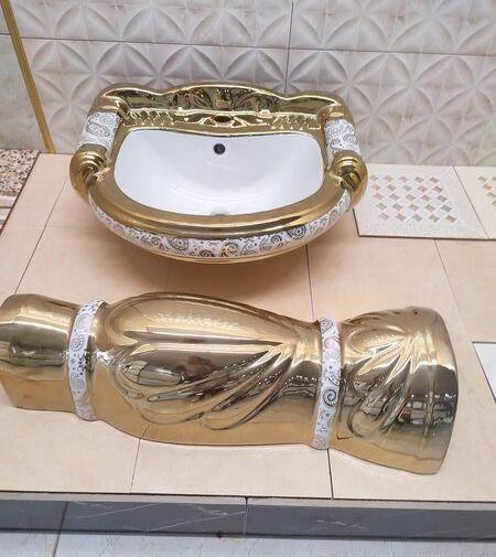 عکس سنگ دستشویی مشکی