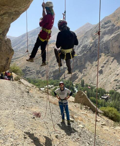 عکس سنگ نوردی در طبیعت