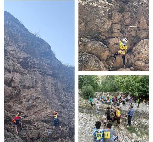عکس سنگ نوردی در طبیعت