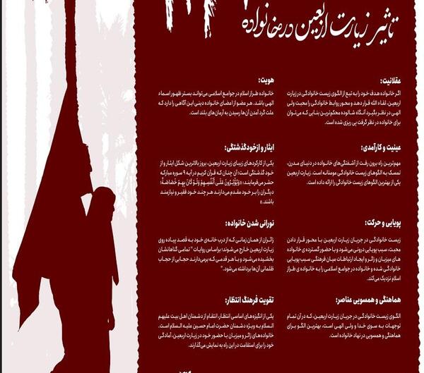 عکس متن زیارت اربعین