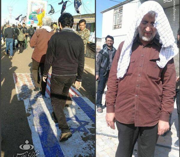 عکس جلیلی در راهپیمایی اربعین