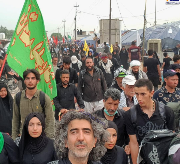 عکس جلیلی در راهپیمایی اربعین