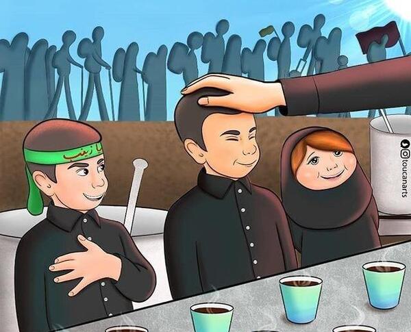 عکس نقاشی درباره اربعین