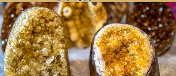 عکس سنگ سیترین زرد