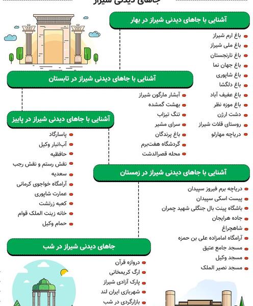 جاهای دیدنی شیراز برای عکس گرفتن
