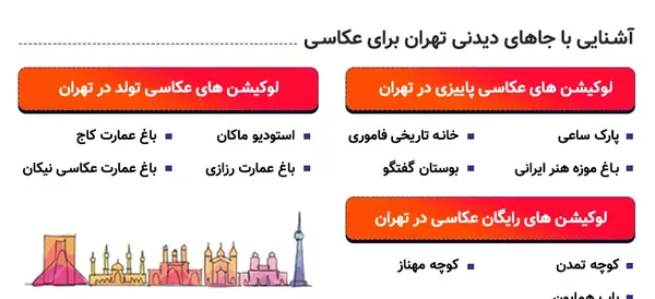 جاهای دیدنی تهران همراه با عکس