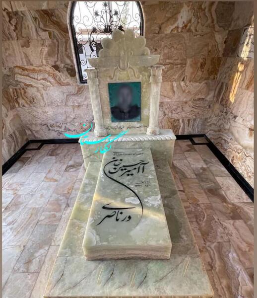 عکس سنگ مزار مرمر
