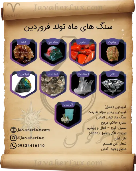 عکس سنگ ماه مهر