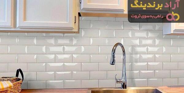 عکس سنگ مصنوعی بین کابینت