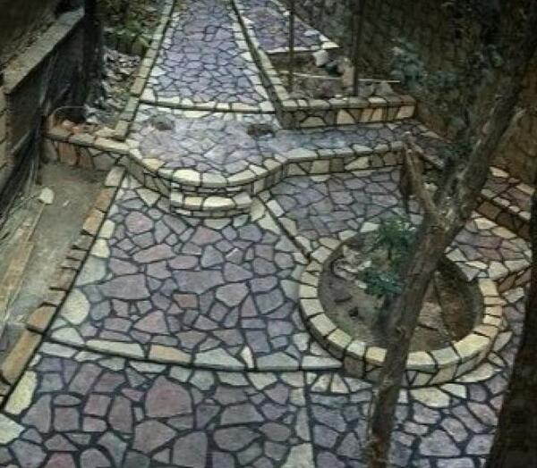 عکس دیوار سنگ لاشه