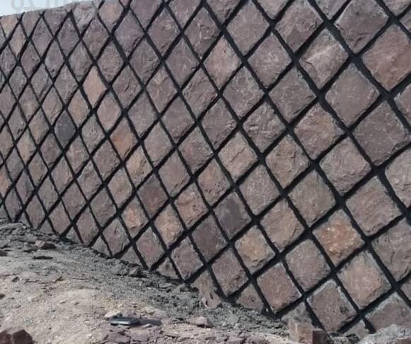 عکس دیوار سنگ لاشه