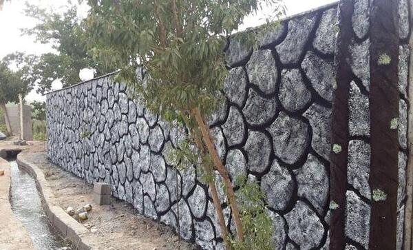 عکس دیوار سنگ لاشه