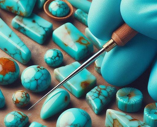 عکس سنگ فیروزه تقلبی