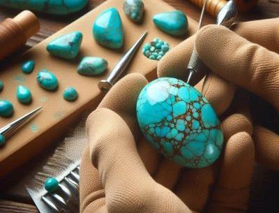 عکس سنگ فیروزه تقلبی