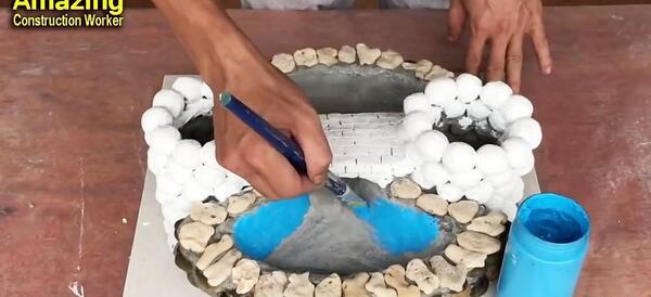 عکس کاردستی با سنگ ریزه