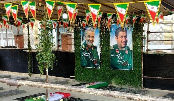 عکس سنگ مزار حاج قاسم سلیمانی