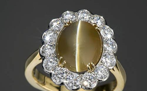 عکس سنگ چشم گربه ای