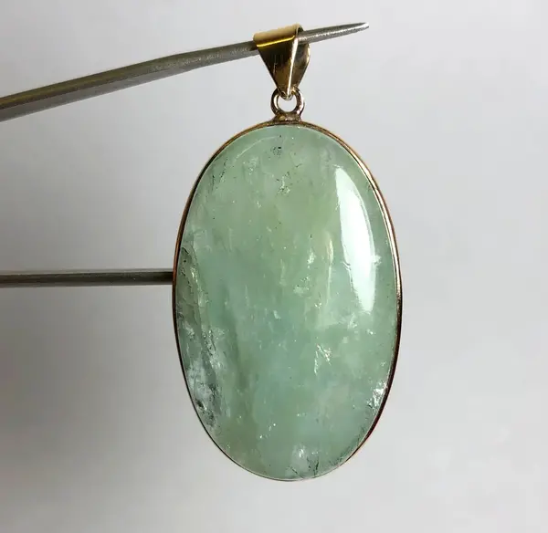 عکس گردنبند با سنگ آکوامارین
