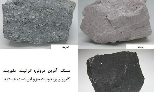 عکس سنگ های آذرین درونی و بیرونی