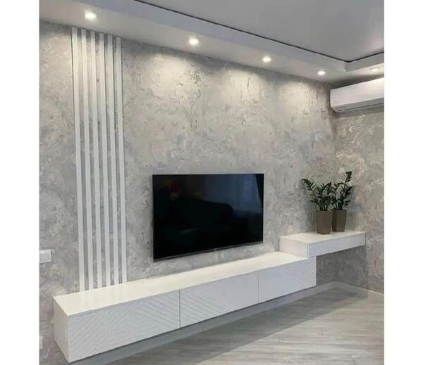 عکس مدل سنگ آنتیک پشت تلویزیون