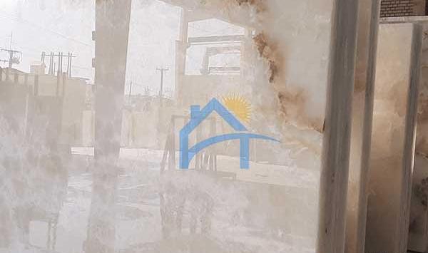 عکس سنگ اسلب پشت تلویزیون