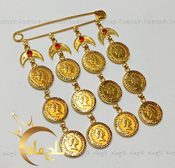 عکس سنجاق طلا بزرگ