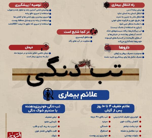 عکس نیش پشه دنگی