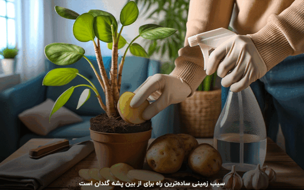 عکس پشه سیاه گلدان