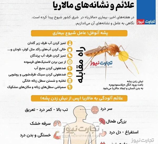 عکس گزیدگی پشه مالاریا