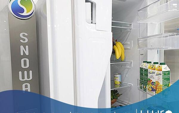 عکس از داخل یخچال ساید اسنوا
