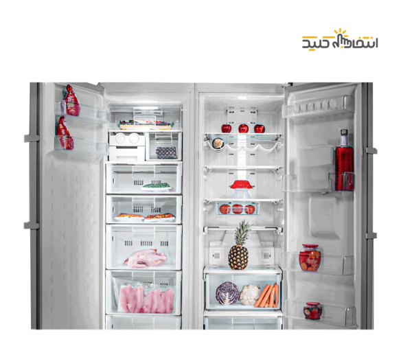 عکس داخل یخچال فریزر دوقلو اسنوا