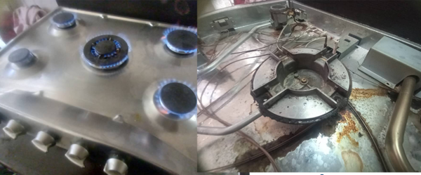 تعمیر عکس داخل فندک آشپزخانه
