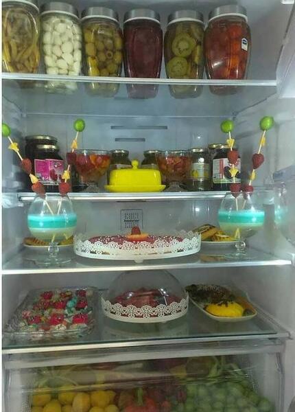 عکس از داخل یخچال عروس