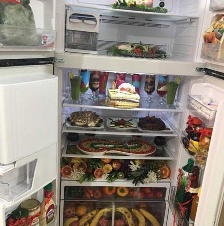 عکس از داخل یخچال عروس