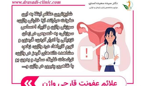 عکس عفونت قارچی داخل واژن