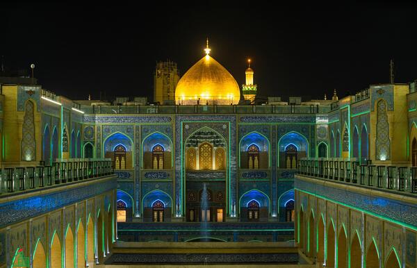 عکس داخل حرم حضرت علی