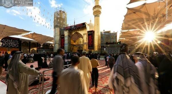 عکس داخل حرم امام علی علیه السلام