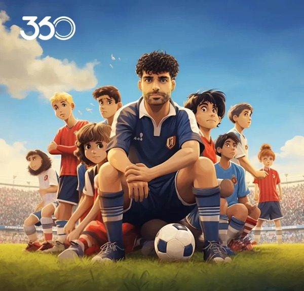 عکس فوتبالیست کارتون