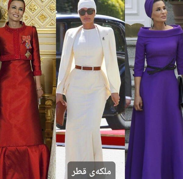 عکس ملکه با حجاب
