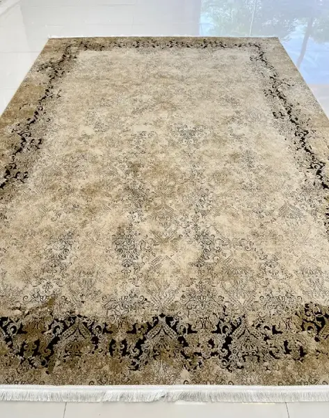 عکس فرش رنگ نسکافه ای