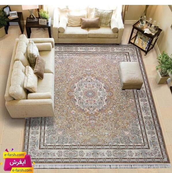 عکس فرش رنگ نسکافه ای